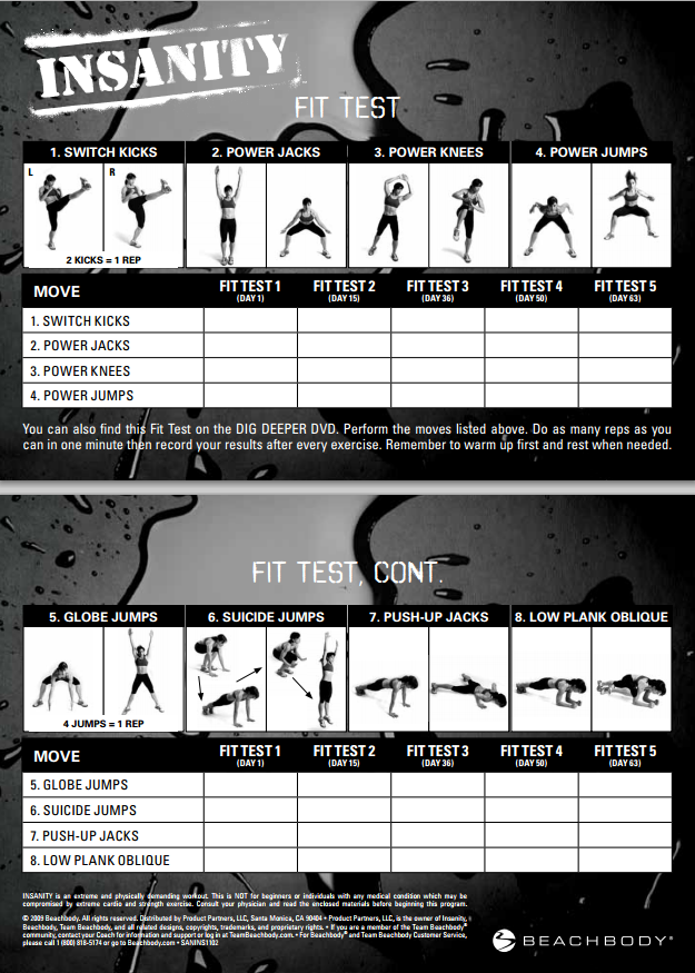 fit test Insanity