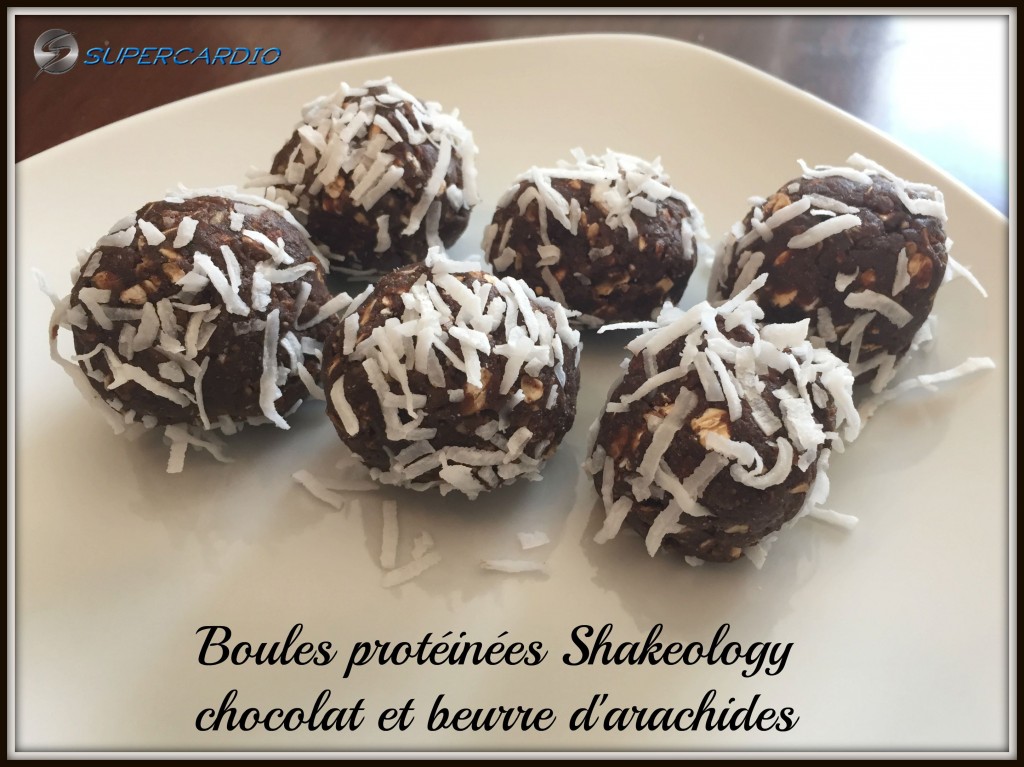 boules protéinées shakeology chocolat beurre arachides supercardio