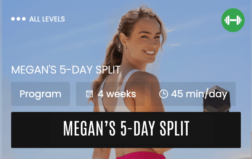 megan 5 day split
