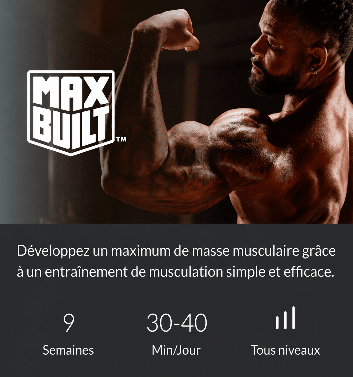 Max built de Shaun T Supercardio